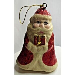 Santa Claus Christmas Styrofoam Ornament Vintage collectible